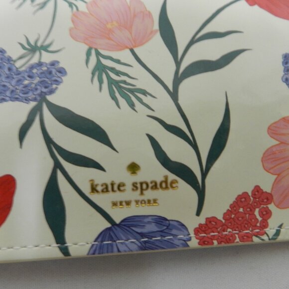 Kate Spade New York Blossom coated canvas pouch make-up bag pencil case floral - Picture 4 of 12